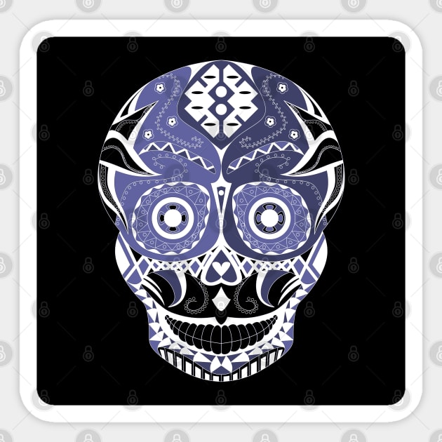 black death with smile ecopop calavera candy skull art Sticker by jorge_lebeau